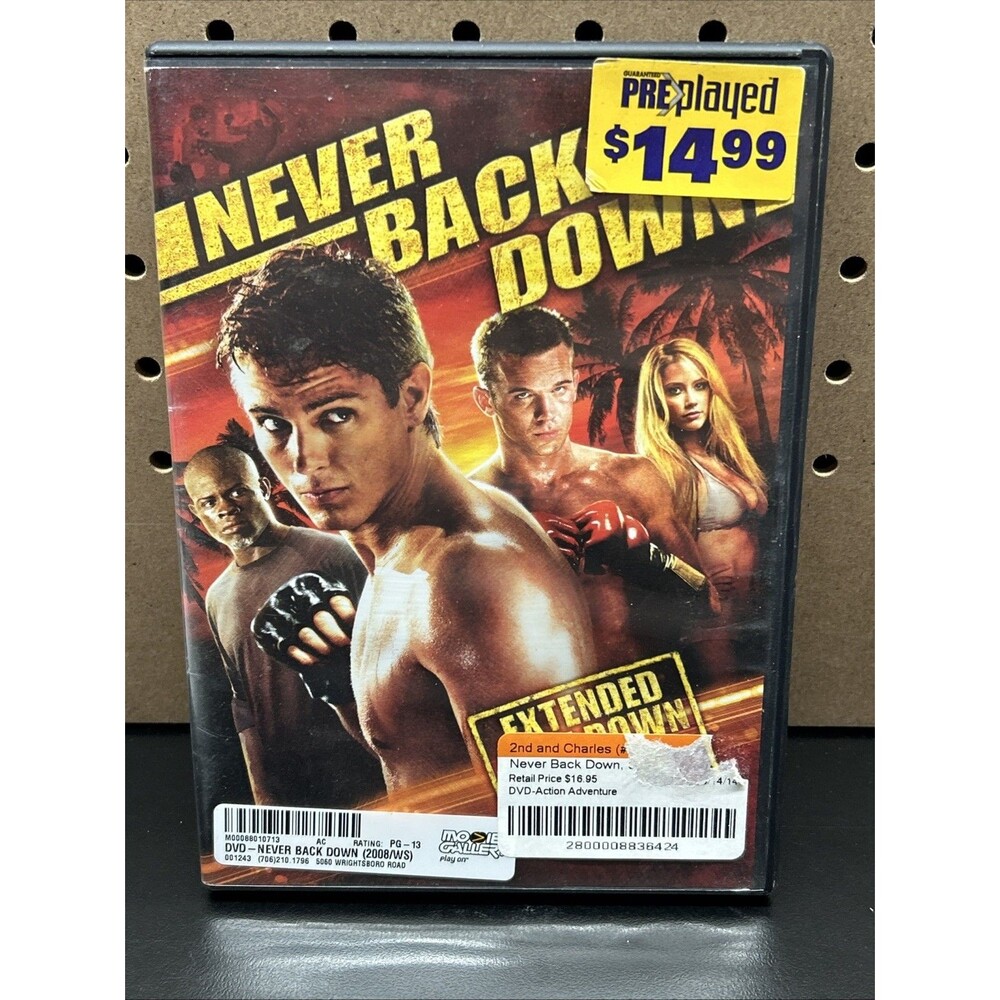 Never Back Down - DVD,  2008, Unrated, Region 1, Widescreen, Fast Shipping